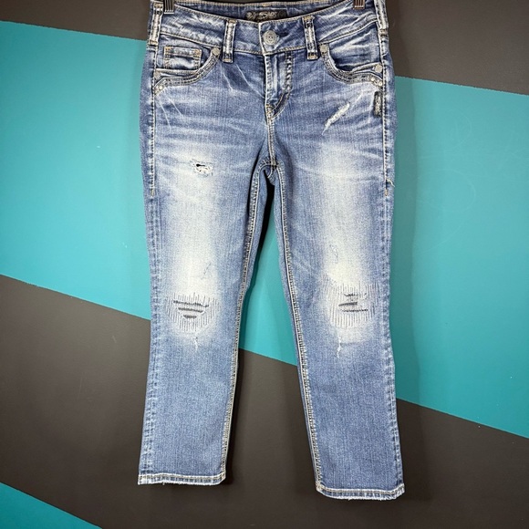 Silver Jeans Women's Skinny Jeans - Light Blue - Picture 3 of 12